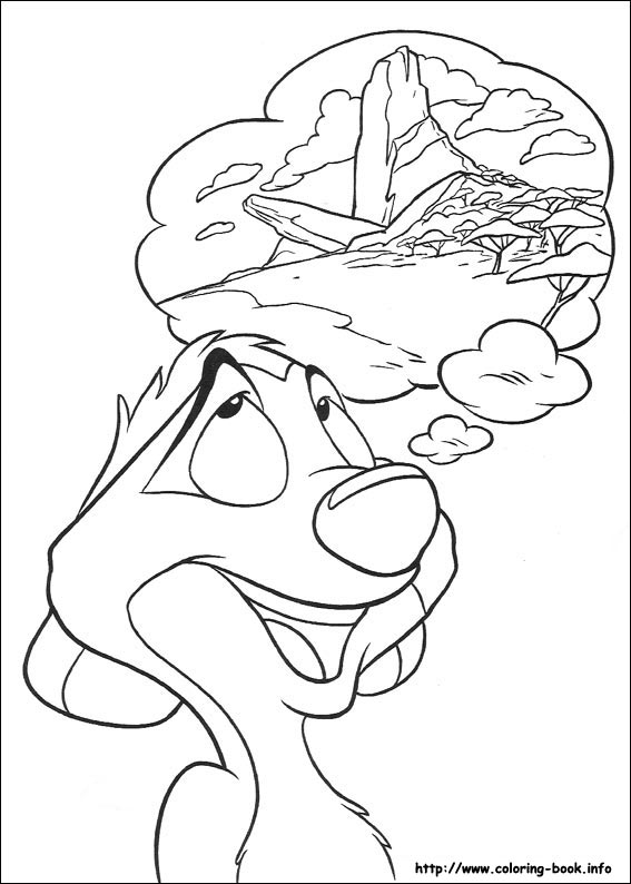 The Lion King coloring picture